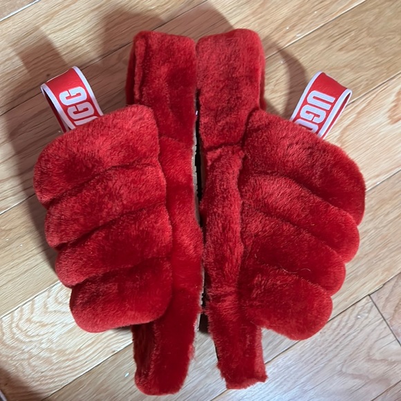 UGG Shoes Samba Red Ugg Slides Poshmark
